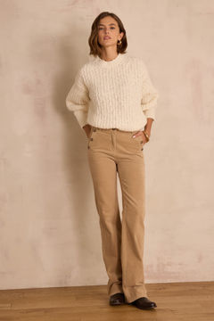 Picture of NINON FLARE TROUSERS IN VELVET